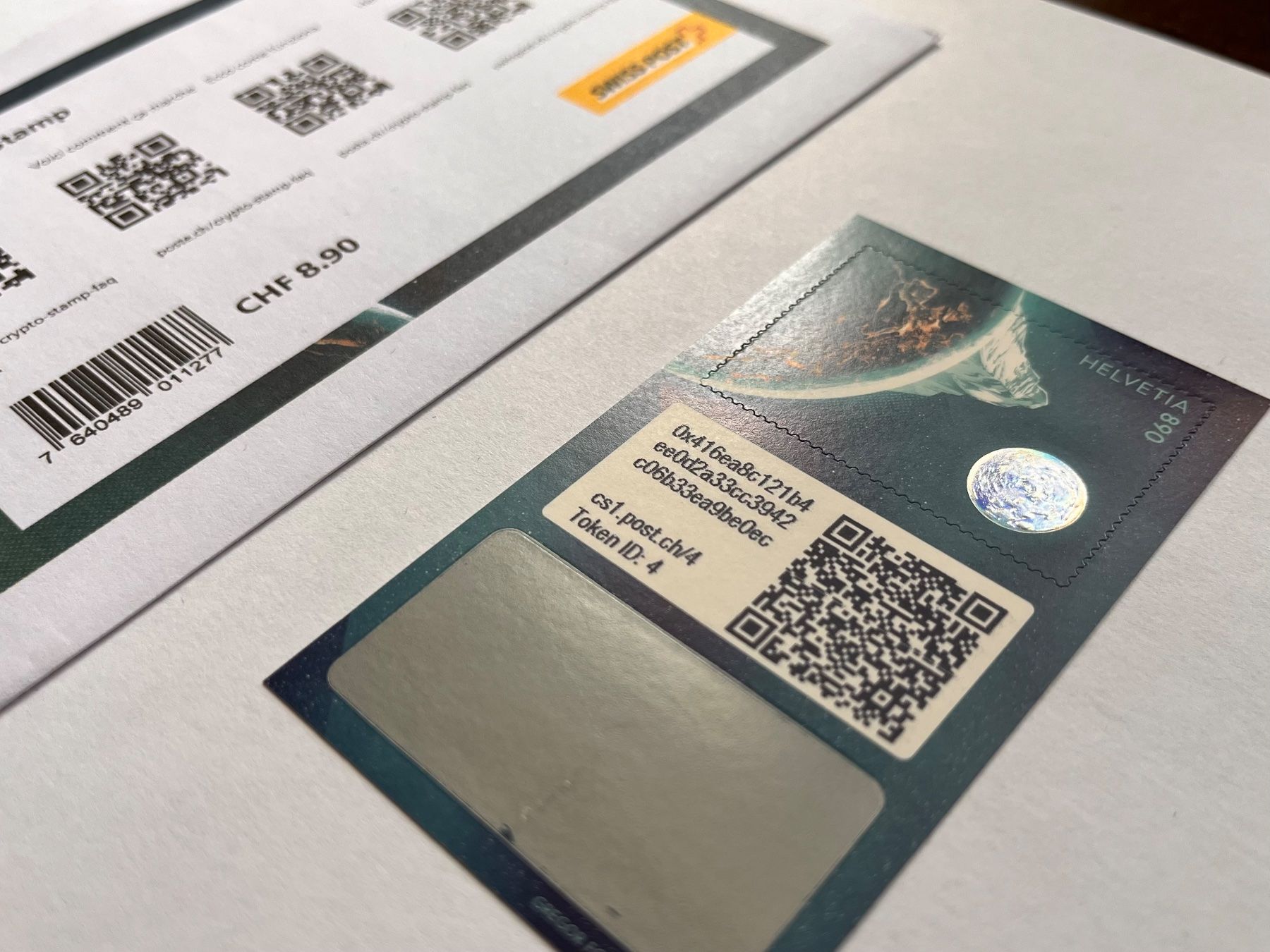 Tutti i francobolli: Swiss Crypto Stamps 1.0 ID-4 – Nuovo (secondo la descrizione) da Basel venduto da LukasA1992