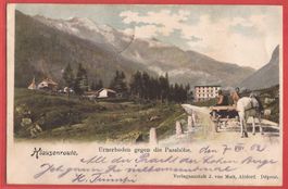 Klausenstrasse - Pferdefuhrwerk auf Urnerboden - 1902