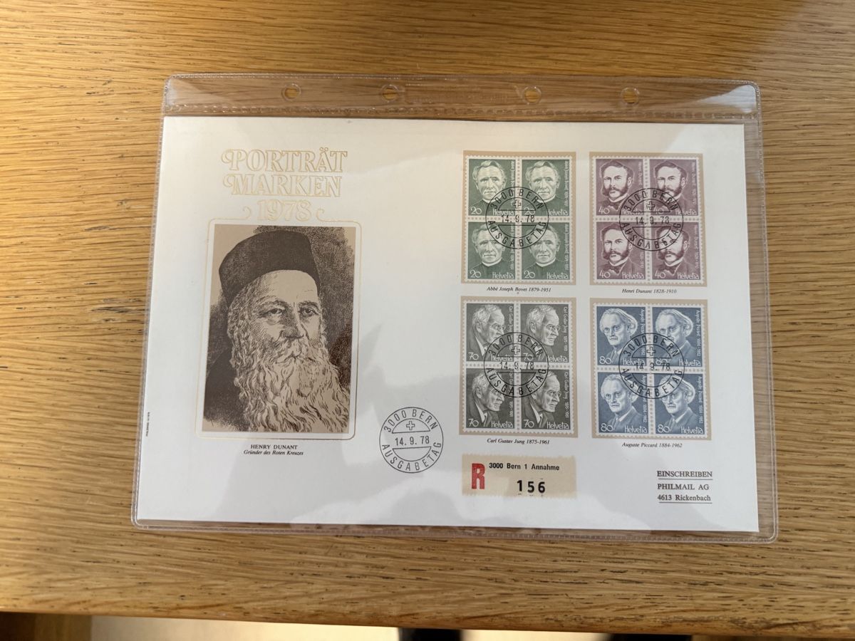 Tutti i francobolli: Luxusbrief 4er Block Satz FDC 14.9.78 Bern – Nuovo (secondo la descrizione) da Murgenthal venduto da Tina_4055