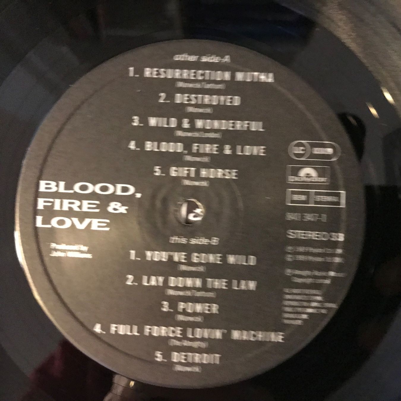 Dischi in vinile: The Almighty - Blood, Fire & Love – Usato da Aesch BL venduto da BlueMusicRecords 5