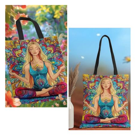 Yoga-Tasche Umhängetasche mit Mandala-Motiv/ Neu