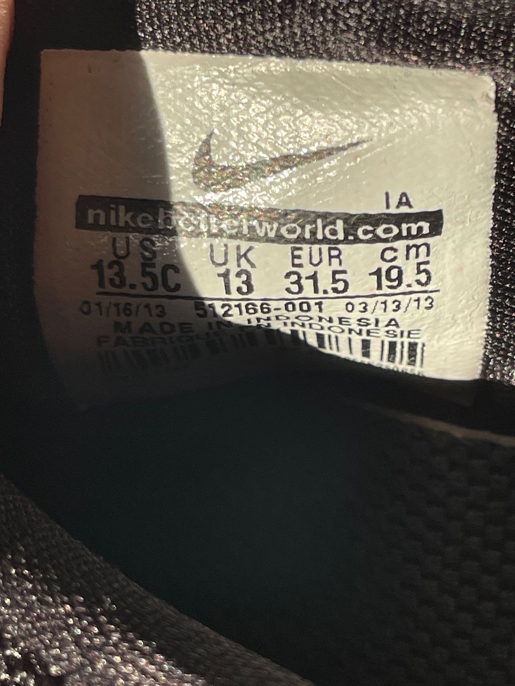 Nike Scarpe da uomo: Nike Free, schwarz, Grösse 31,5 – Usato da Seengen venduto da swossi 3