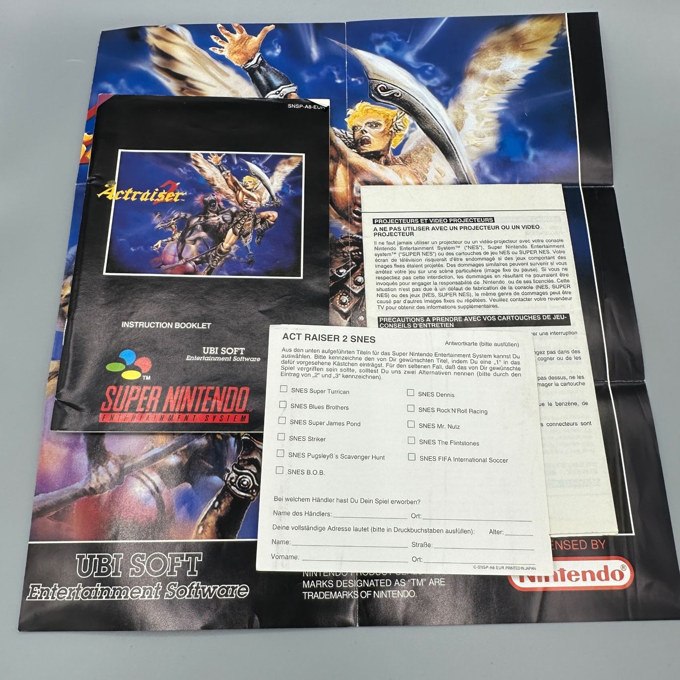 Nintendo Spiele: Very Rare - SNES - Actraiser 2 - Complete Set - with Poster – Gebraucht aus Zürich von  2