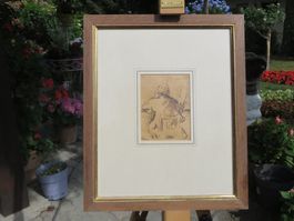 Carl Roesch 1884-1979 original Stift-Zeichnung