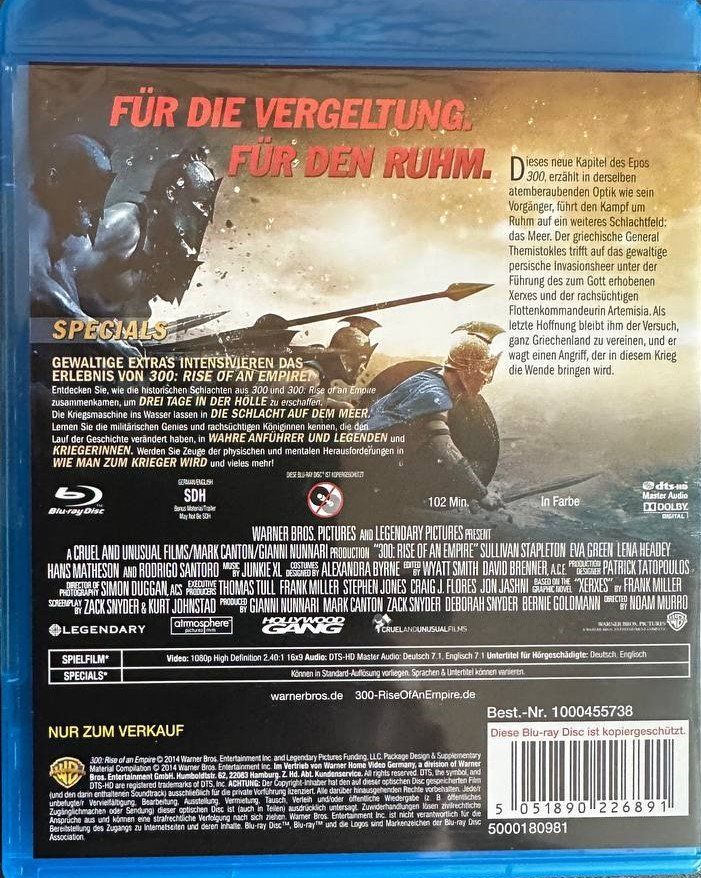 Tutti i DVDs: 300 Blu-ray Triologie - Top Zustand – Usato da Beringen venduto da Mantafisch1 3