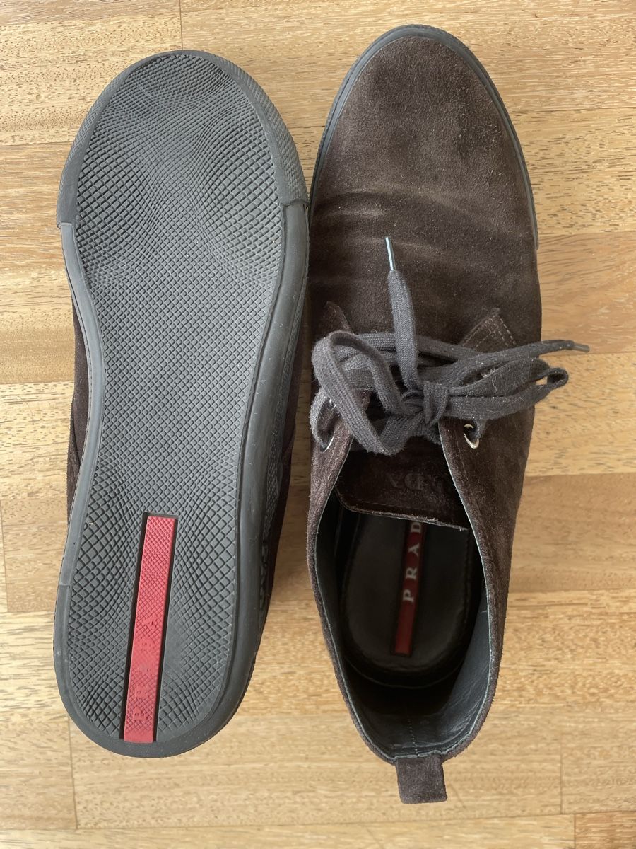Prada Scarpe da uomo: Prada Retro Herren Wildleder braun  – Usato da Appenzell venduto da tdo_7m56 1