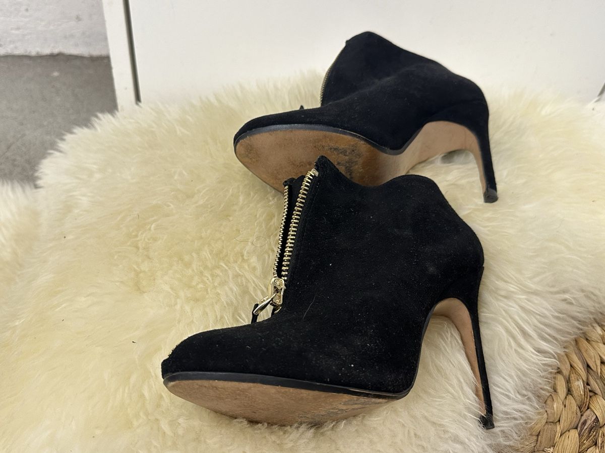 Scarpe da donna: Zara Basic Black Suede Heeled Ankle Boots, Size 37 – Usato da Zürich venduto da Jocki02 3