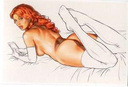 Postkarte "Pin-up".