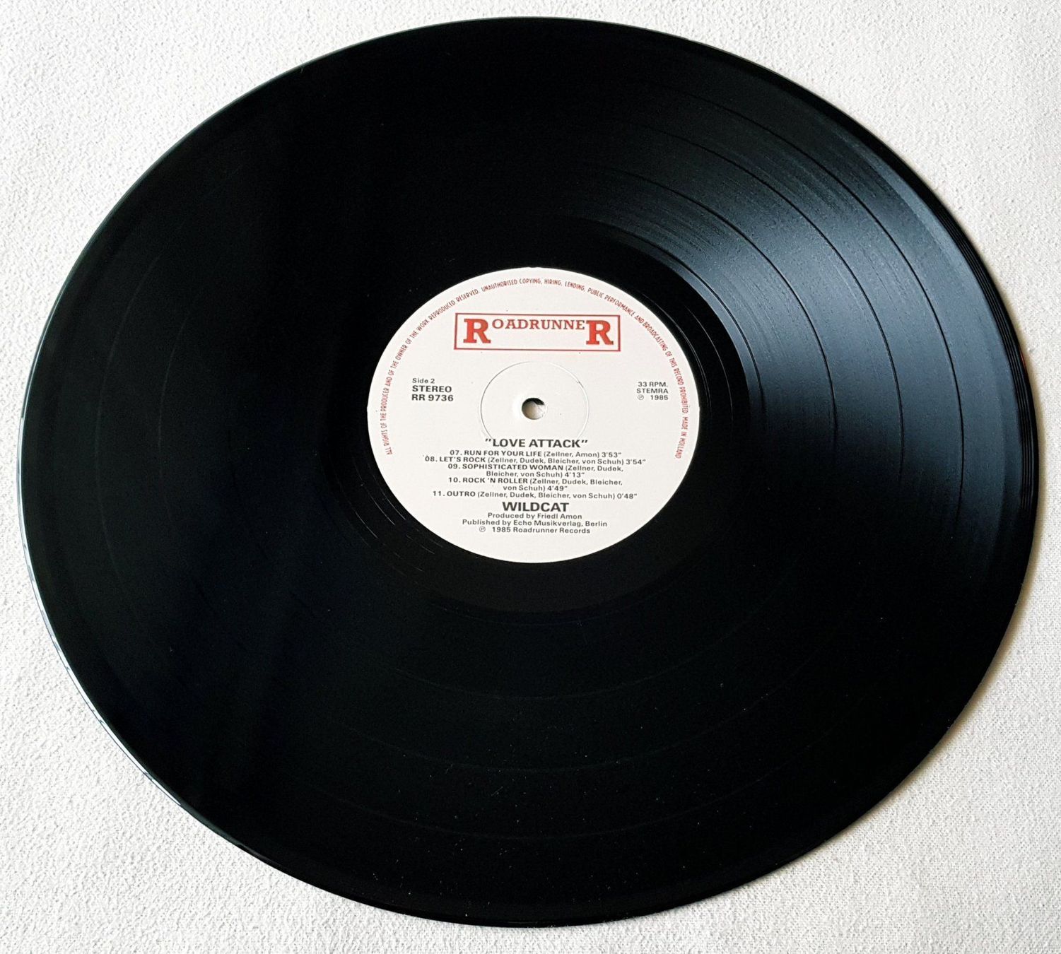 Dischi in vinile: Wildcat – Love Attack - LP - 1985 - First Press - Roadrunner – Usato da Uster venduto da Zardodel 3