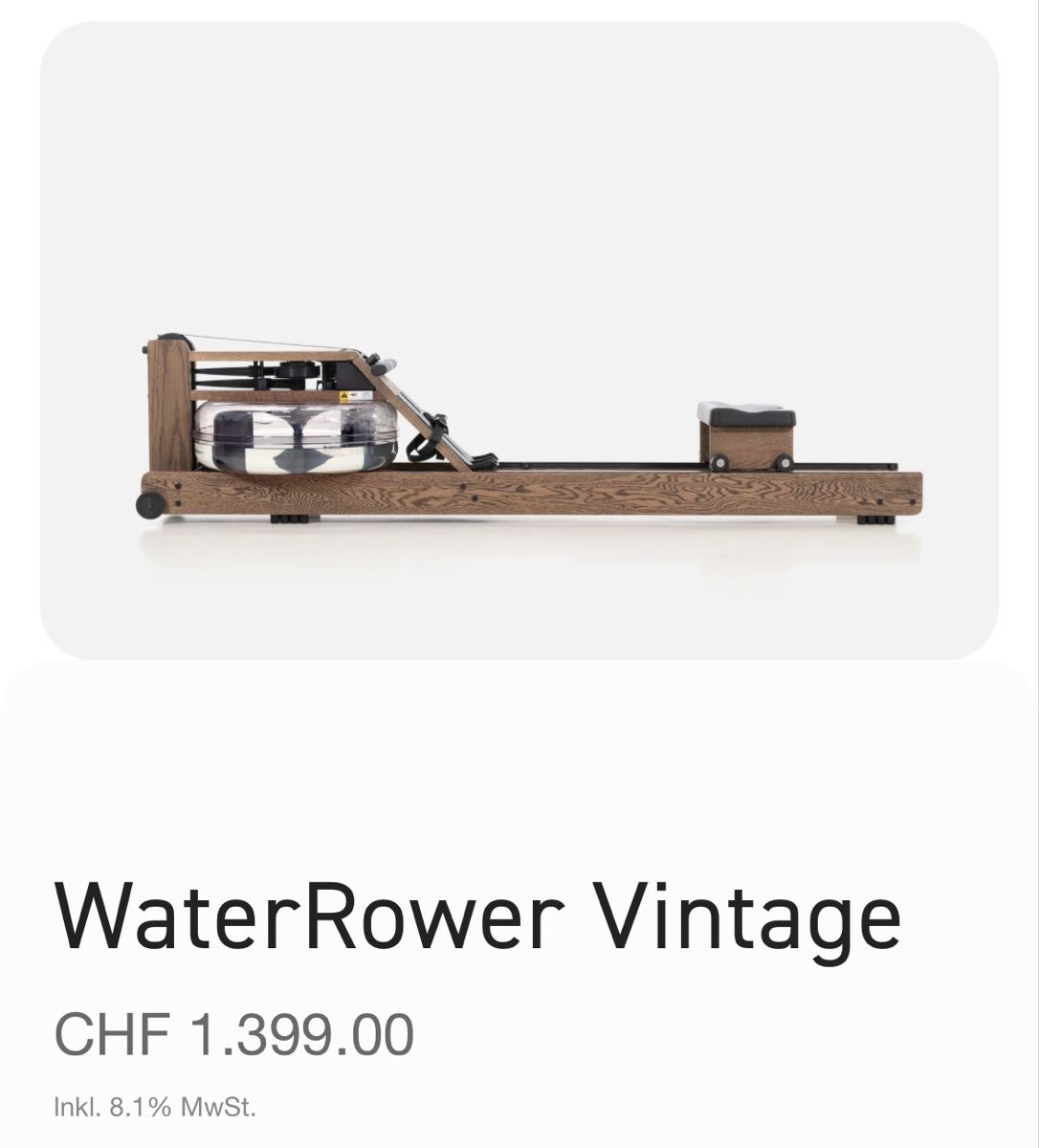 WaterRower Hometrainer: Water Rower Eiche Vintage – Nuovo (secondo la descrizione) da Muhen venduto da Mloulou 5
