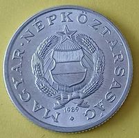 1 Forint Münze - Ungarn 1989