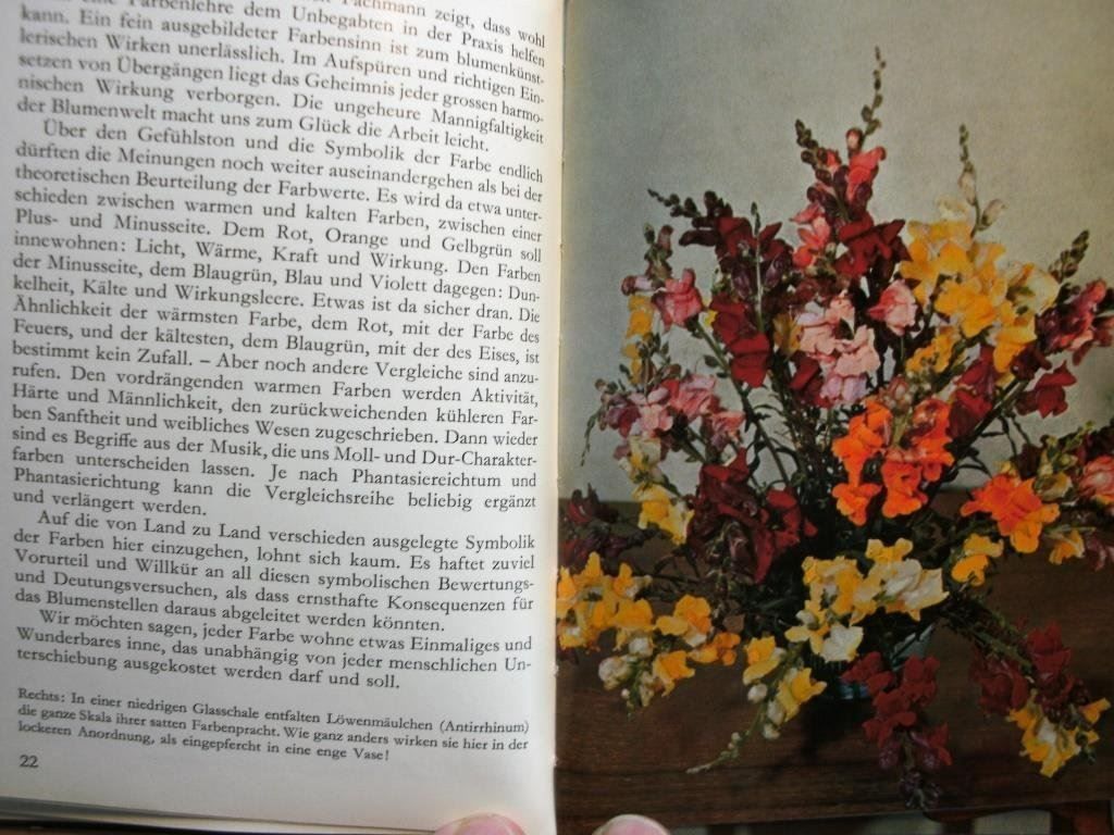 Libri: Schnittblumen und ihre Pflege - Heini Mathys – Usato da Grenchen venduto da Kogi7 4