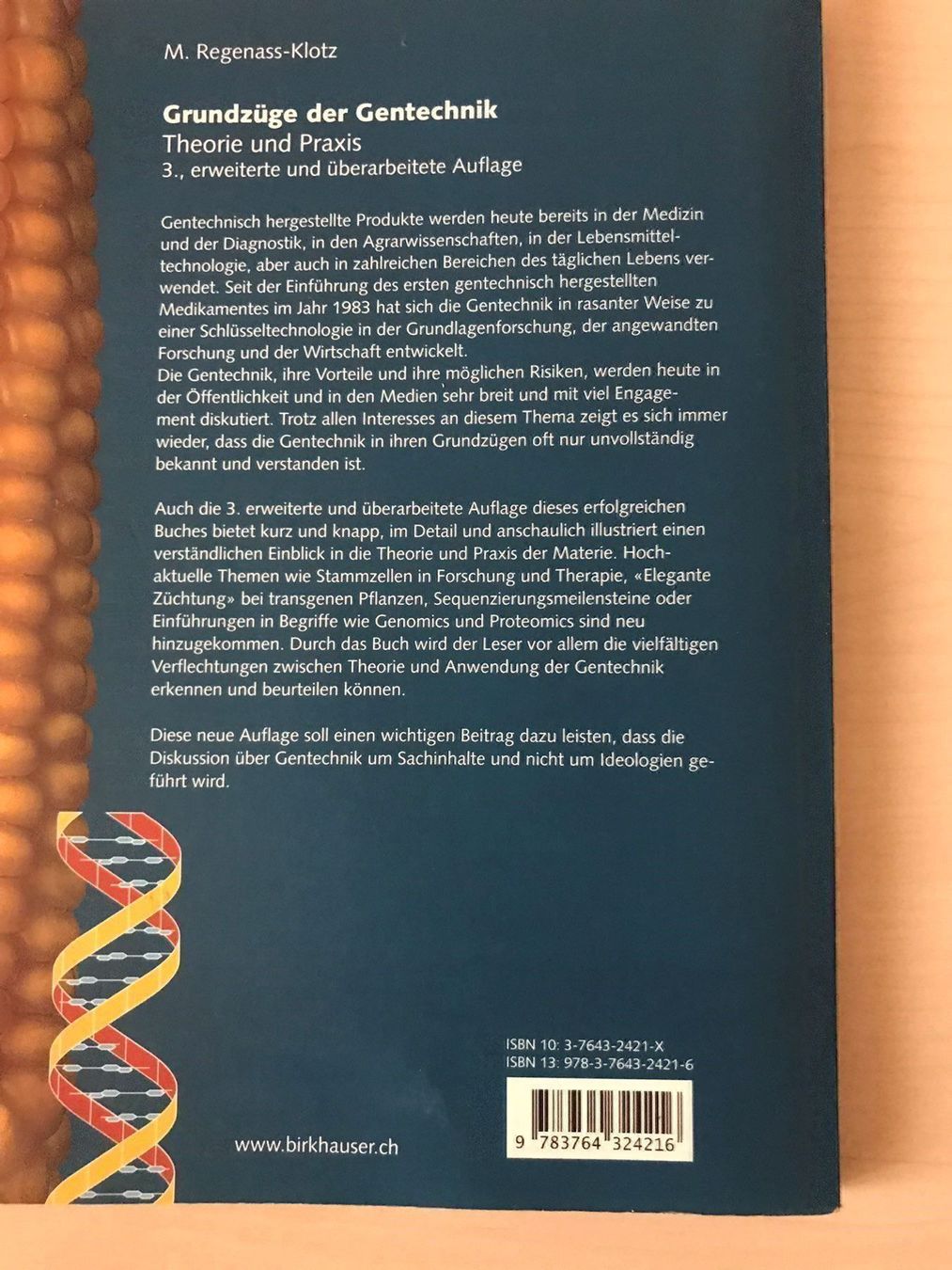 Libri: Grundzüge der Gentechnik – Usato da Glattpark-Opfikon venduto da Anahita-R 1