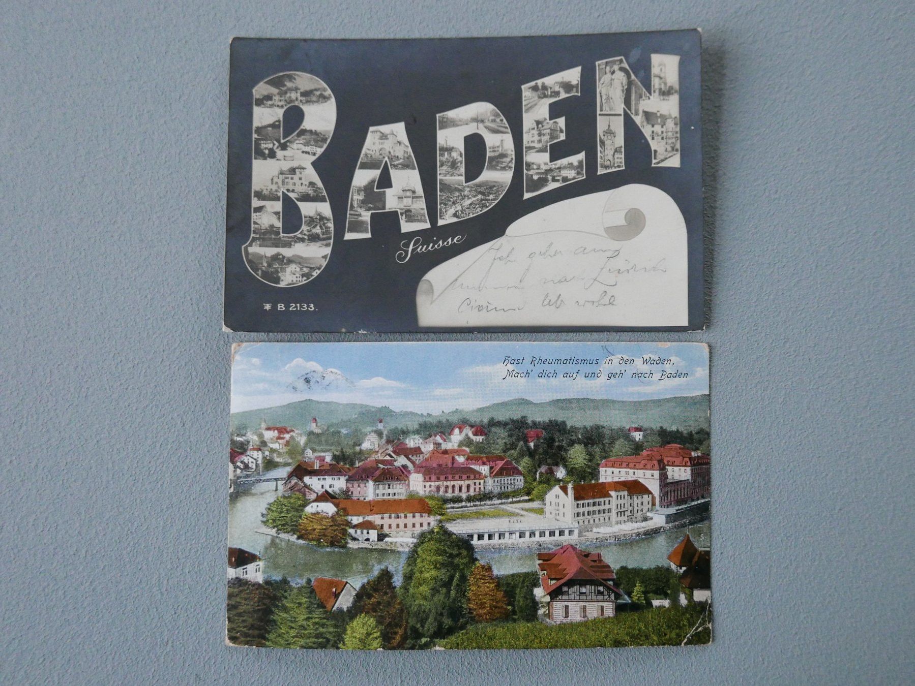 Cartes postales: ANTIKE ANSICHTSKARTEN BADEN AARGAU – D'occasion à Balgach par Zwischenraum