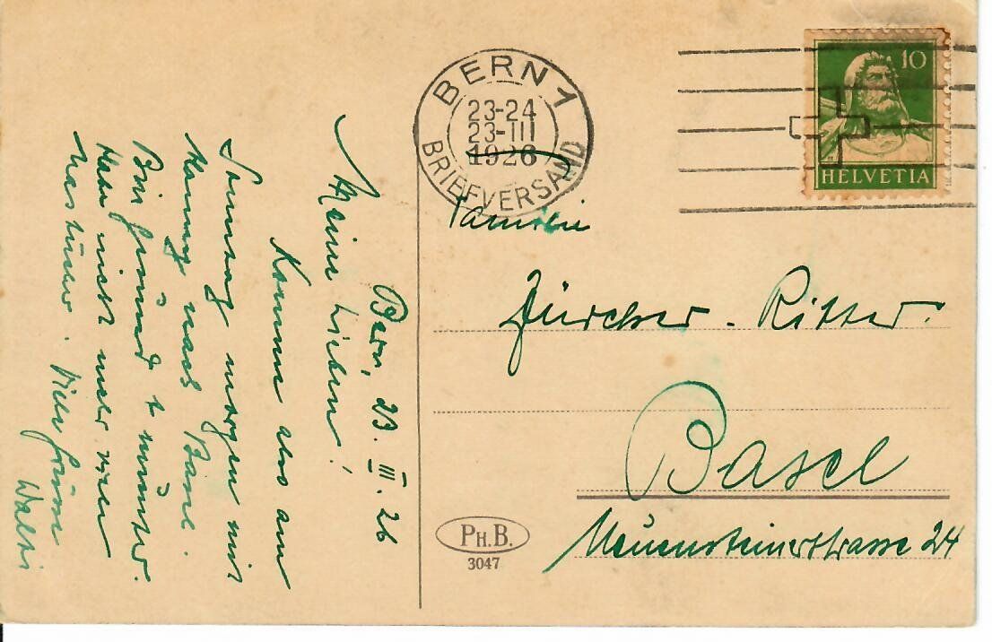 Cartoline postali: Bern - Bubenbergplatz 1926 - Tram – Usato da Hochdorf venduto da Ziegel-16 1