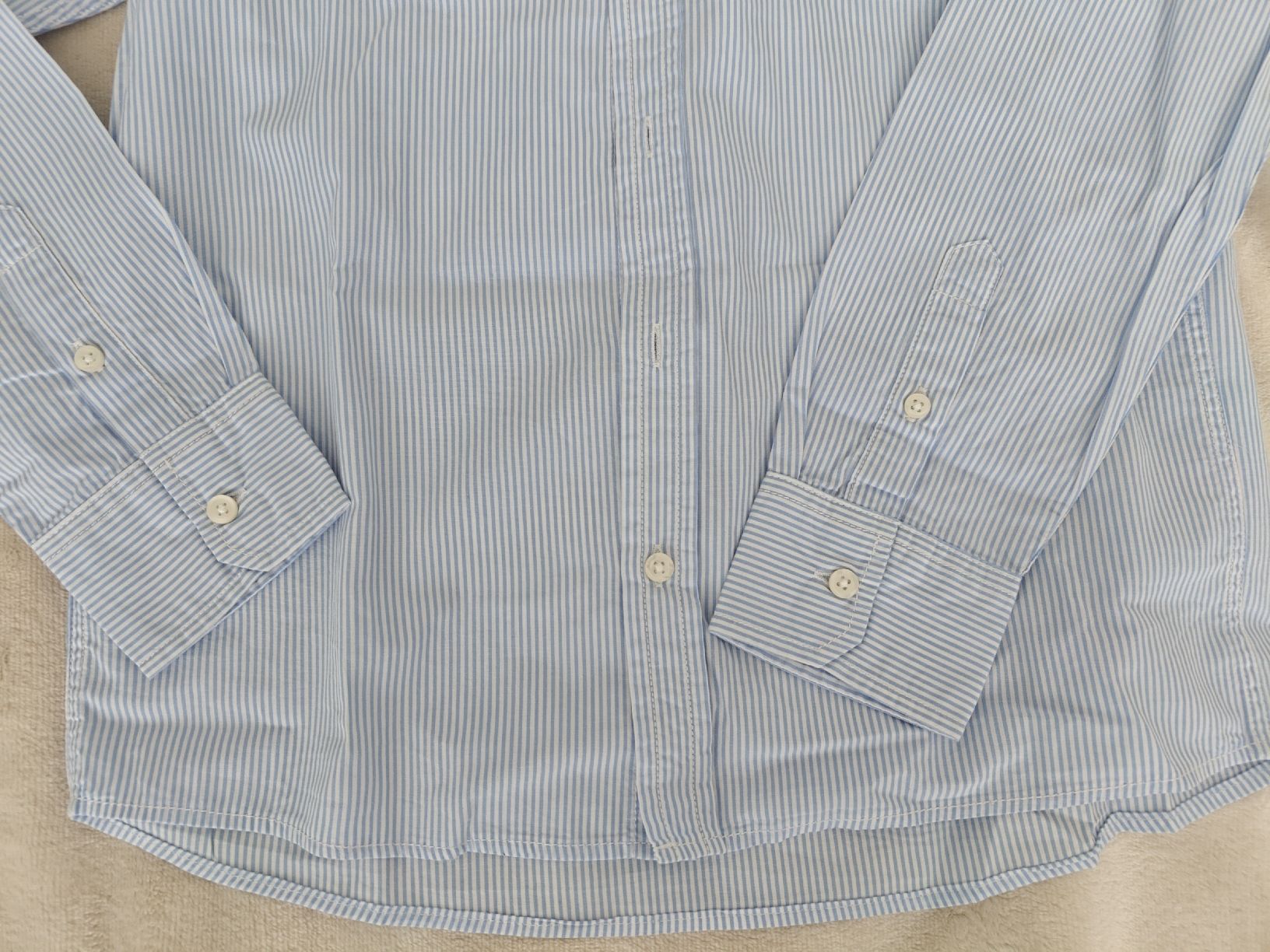 Benetton Camicie, T-shirt & Polo: Benetton Hemd gestreift hellblau neuwertig – Nuovo (secondo la descrizione) da Rorschach venduto da Laboumedeluxe 4