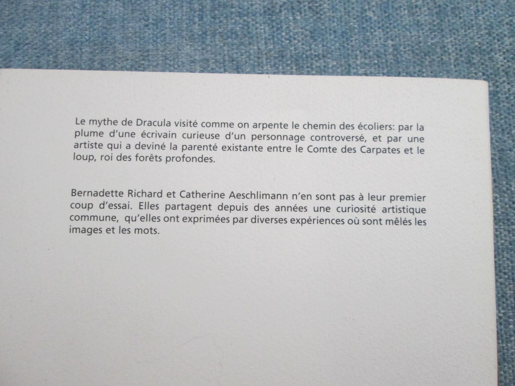 Libri: Dans un palais de cendres, Dracula – Usato da Neuchâtel venduto da Dualseele 9