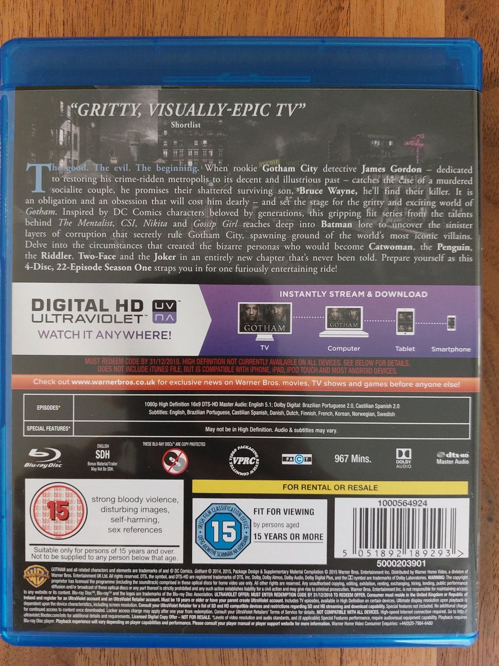 Tutti i DVDs: Blu Ray - Gotham Erste Staffel / Season – Usato da Rheinfelden venduto da FilmAuktion 3