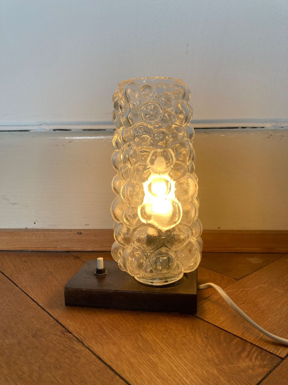Lampade: Mid Century Glas Lampe – Usato da Basel venduto da fischstaeblii 1