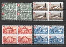 Viererblockserie Pro Patria 1945 B26 - B29 ** 15.6.1945