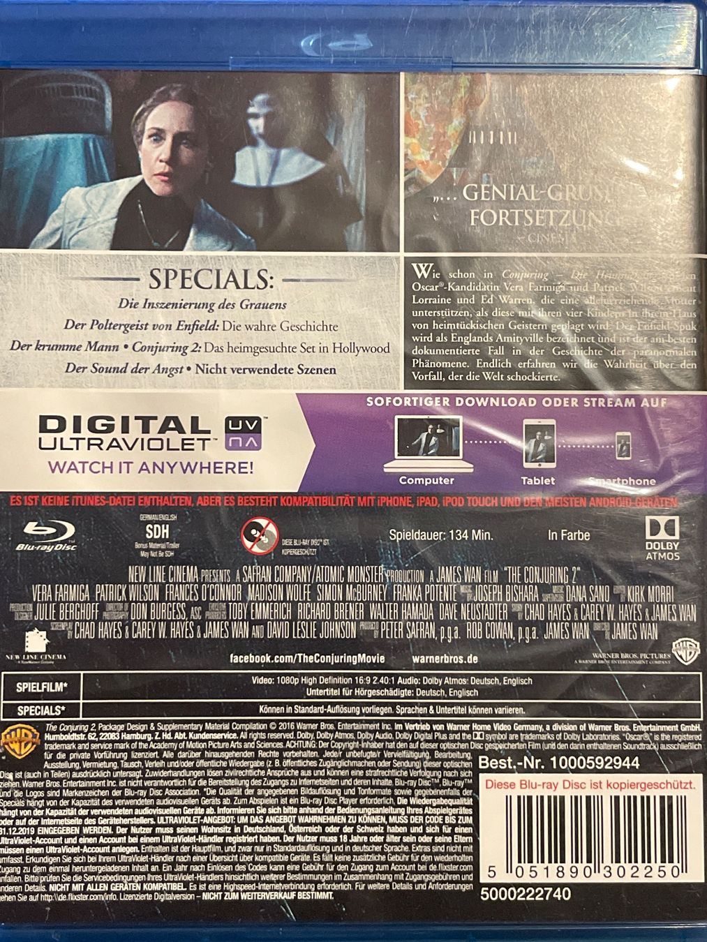 Alle DVDs: Conjuring 2  (2016) – Neu (gemäss Beschreibung) aus Waldenburg von Gonzo8 1