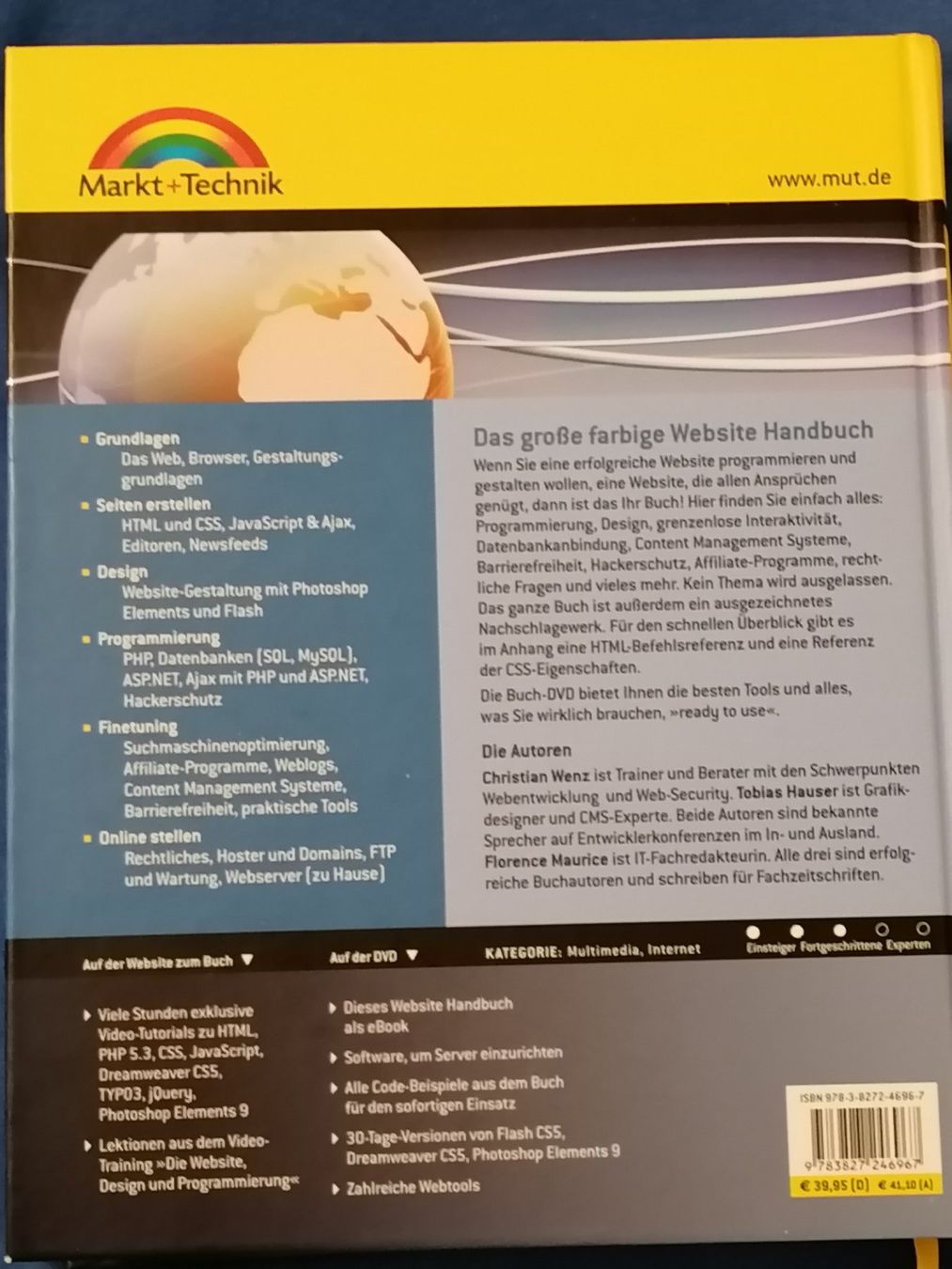 Libri: Das Website Handbuch von Markt + Technik 935 Seiten Dick – Usato da Wangen an der Aare venduto da Ute 8