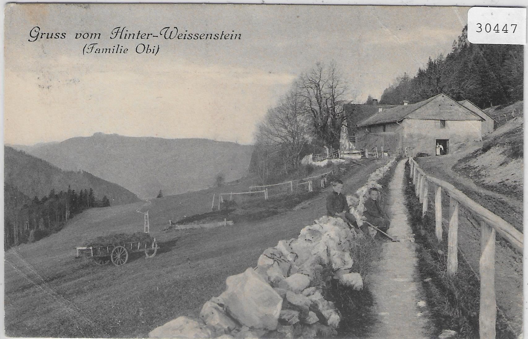 Ansichtskarten: Gruss vom Hinter-Weissenstein – Gebraucht aus Ettingen von Kartenplanet
