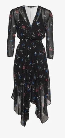 Kleid Sommerkleid Blümchenmuster schwarz, Maje, Grösse S