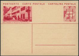 1933 - Bildpostkarte - Postauto - Sta. Maria  - ungebraucht*