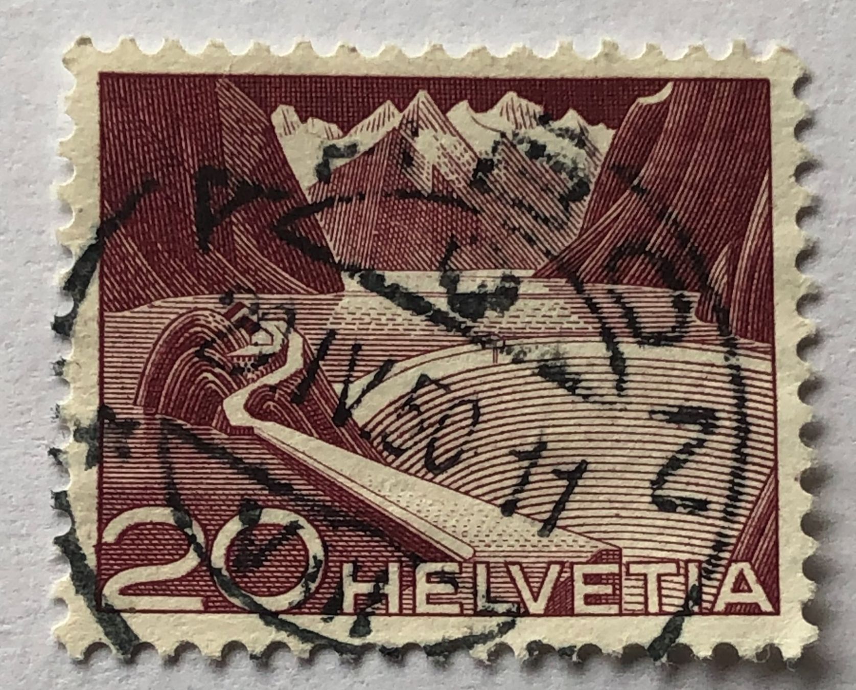 Alle Briefmarken: Nr.301A mit Voll Stempel Arbon – Gebraucht aus Aarau von Billa007