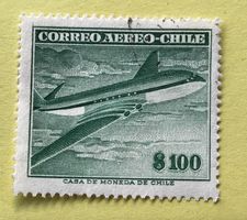 Briefmarke aus Chile gestempelt  Siehe Original Fotos 