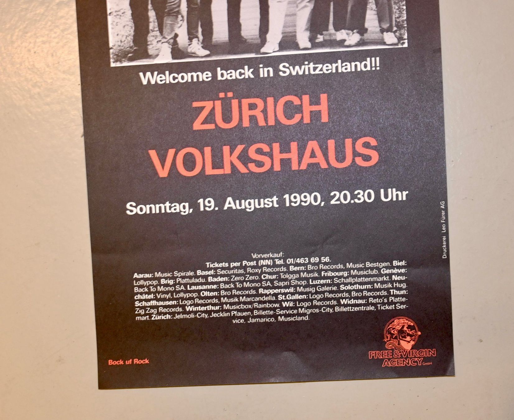 Dischi in vinile: RARE EARTH Concert Poster 1990 ORGINAL – Usato da Pfaffhausen venduto da mono_rec 5