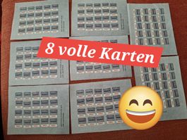 8 volle Coop Küchen Trophy Sammelkarten, komplett!