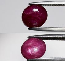 3.86ct Natur Stern Rubin Edelstein Afrika echter Edelstein