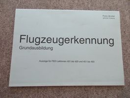 Reglement der Schweizer-Armee "FLUGZEUGERKENNUNG" Neuwertig