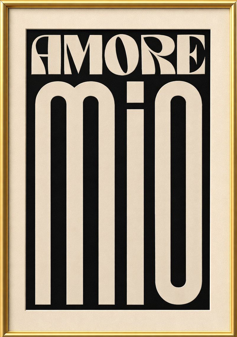 Poster & Bilder: Poster affiche Impression More Mio Vintage rétro déco – Neu und originalverpackt aus Meyrin von Nostalgica