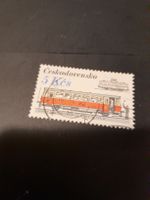 Timbre Tchécoslovaquie 5 Kés - tramway vintage rare!