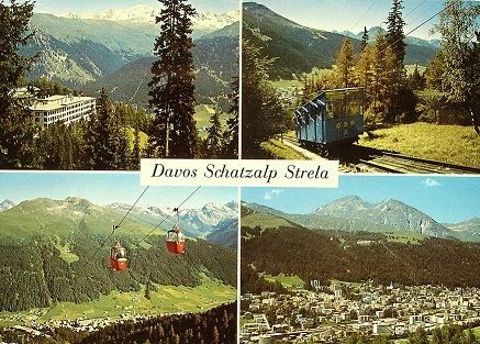 Ansichtskarten: DAVOS SCHATZALP STRELA – Gebraucht aus Jona von philajona