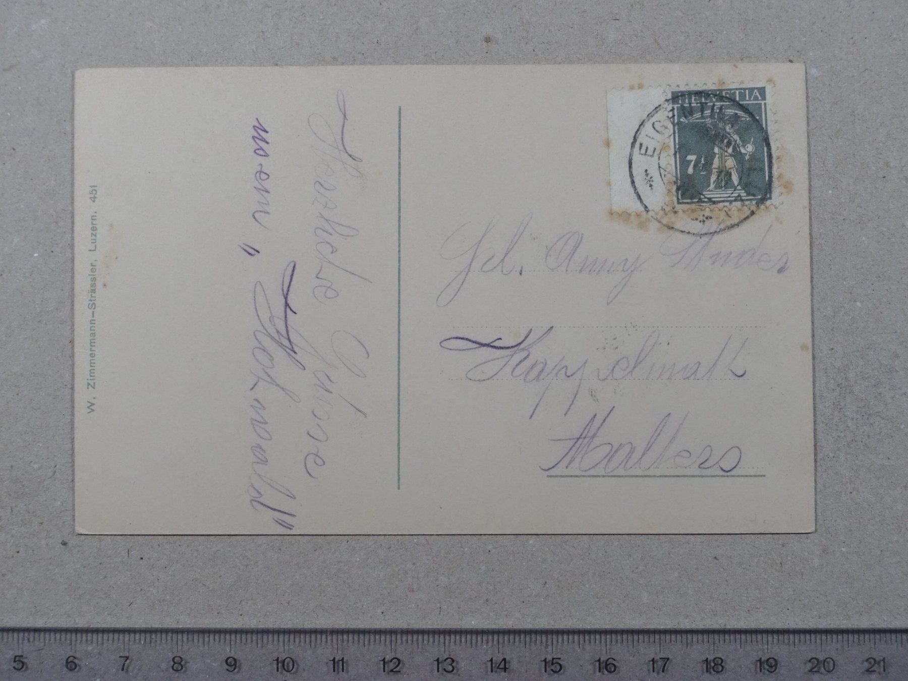 Cartoline postali: Eigenthal mit Pilatus – Usato da Lenzburg venduto da fh1 1