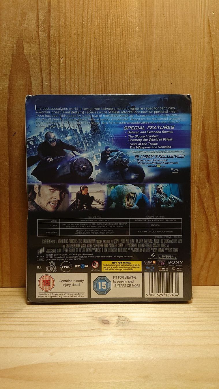 Tutti i DVDs: PRIEST Blu-Ray Englische Version – Nuovo e nell'imballaggio originale da Wilderswil venduto da Exebub 1