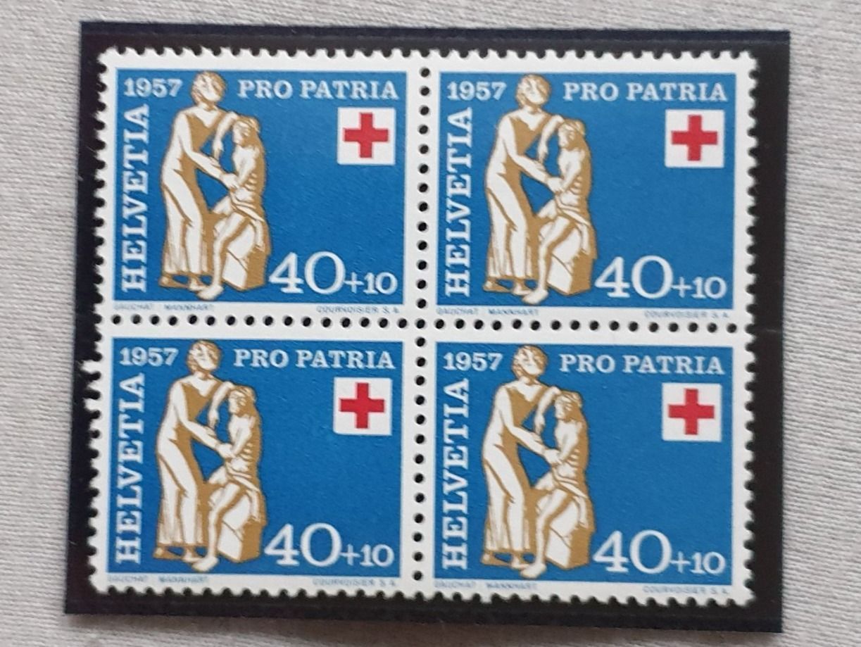 Tutti i francobolli: (480) Pro Patria 1957 – Usato da Schwarzhäusern venduto da Inot3 4