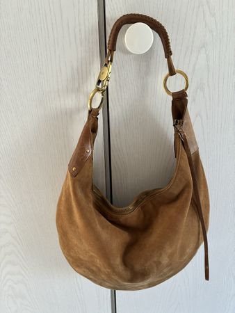 Handtasche Gucci  Bag,  Wildleder braun mit Staubbeutel