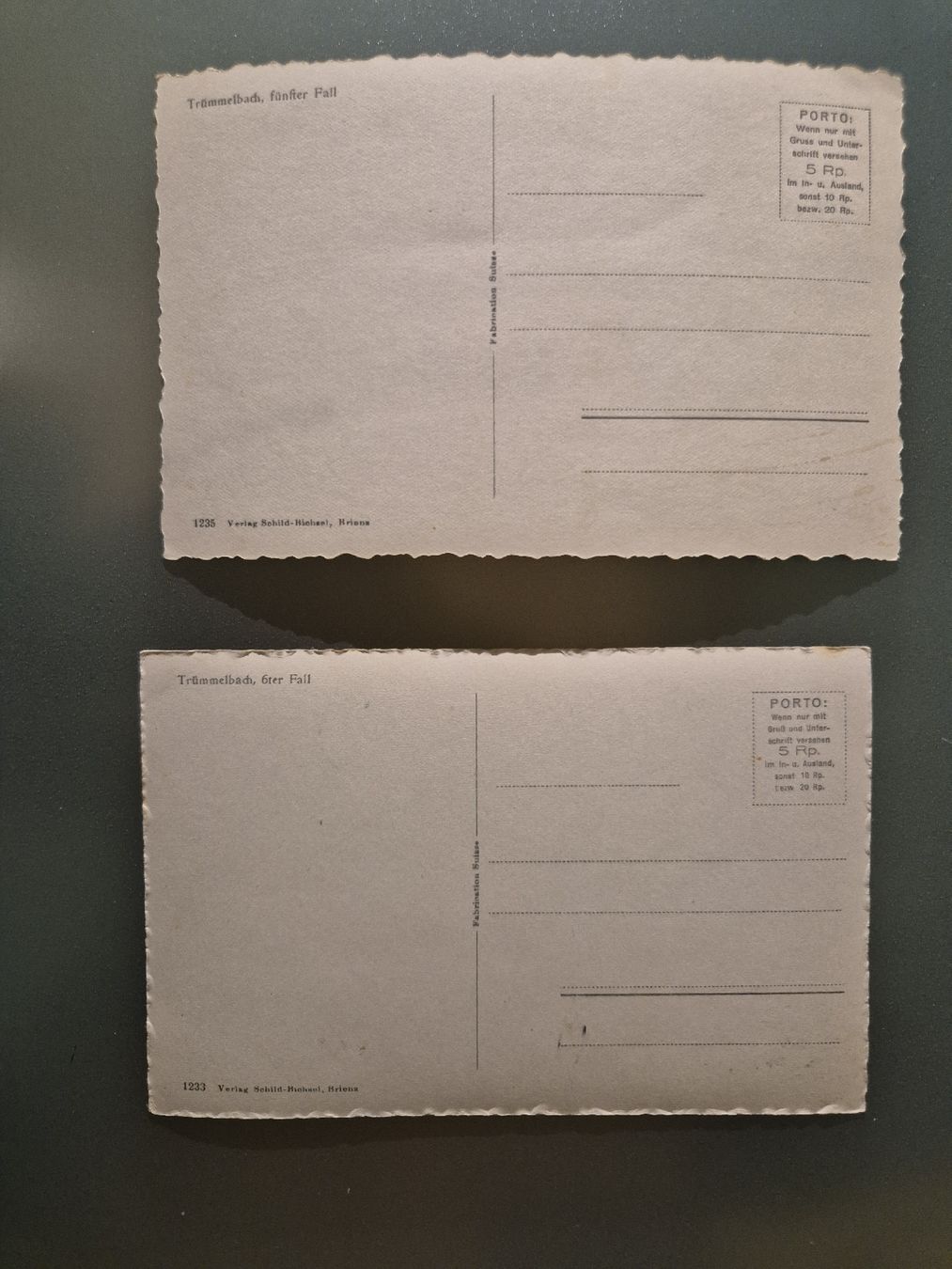 Cartoline postali: Trümmelbach – Usato da La Sarraz venduto da Pelletf 1