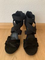 Graceland Sandalen schwarz Gr. 39 - 1x getragen
