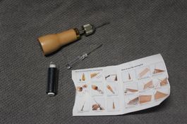Hand nähahle Holzgriff Segel Zelt Leder raparatur Stitcher