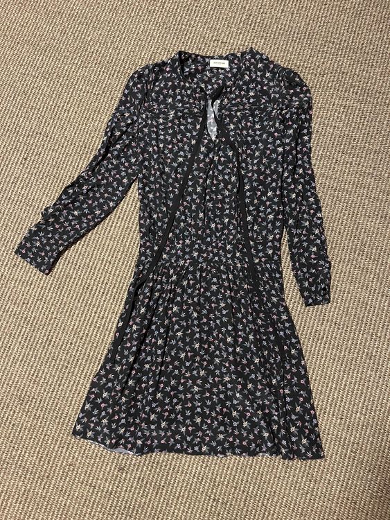 Robe Bleu Marine ZADIG & VOLTAIRE Taille 10 Ans - Occasion Très Bon état, Brodée Perles