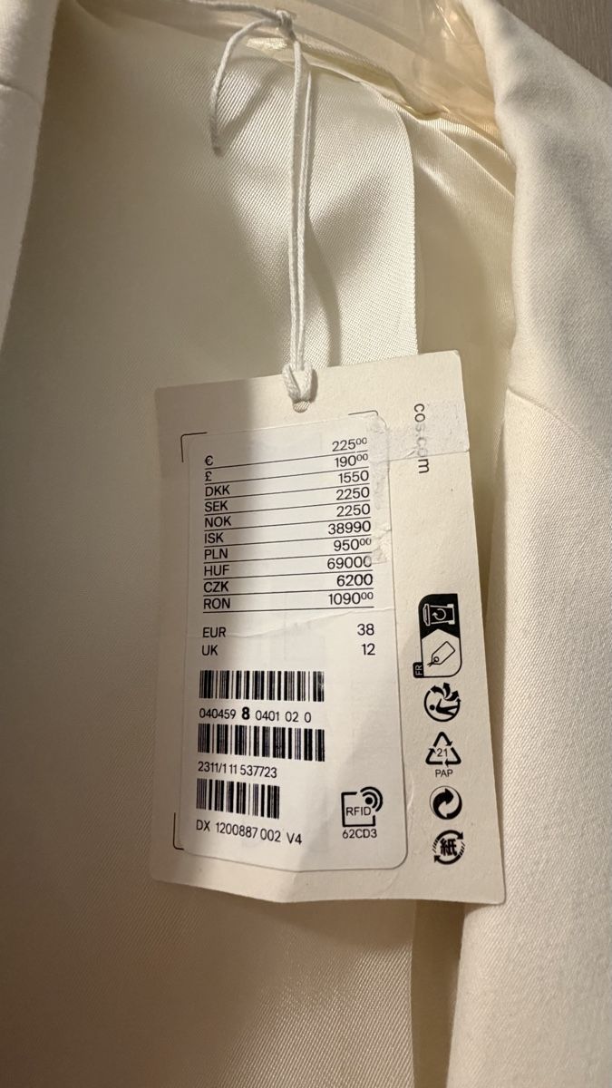 Cos Completi & Tailleur: Blazer oversize COS – Nuovo e nell'imballaggio originale da Morges venduto da mewita 4