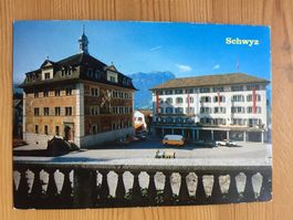 Schwyz - Rathaus u. weisses Rössli - AK