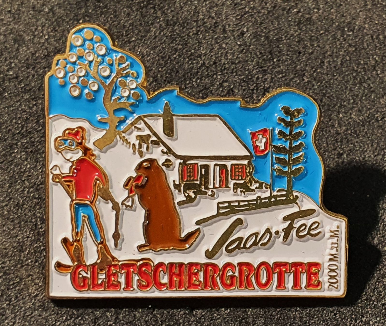 Placchette & Badge: CC848 - Pin Gletschergrotte Saas-Fee – Usato da Reinach BL venduto da Boston-Verkauf