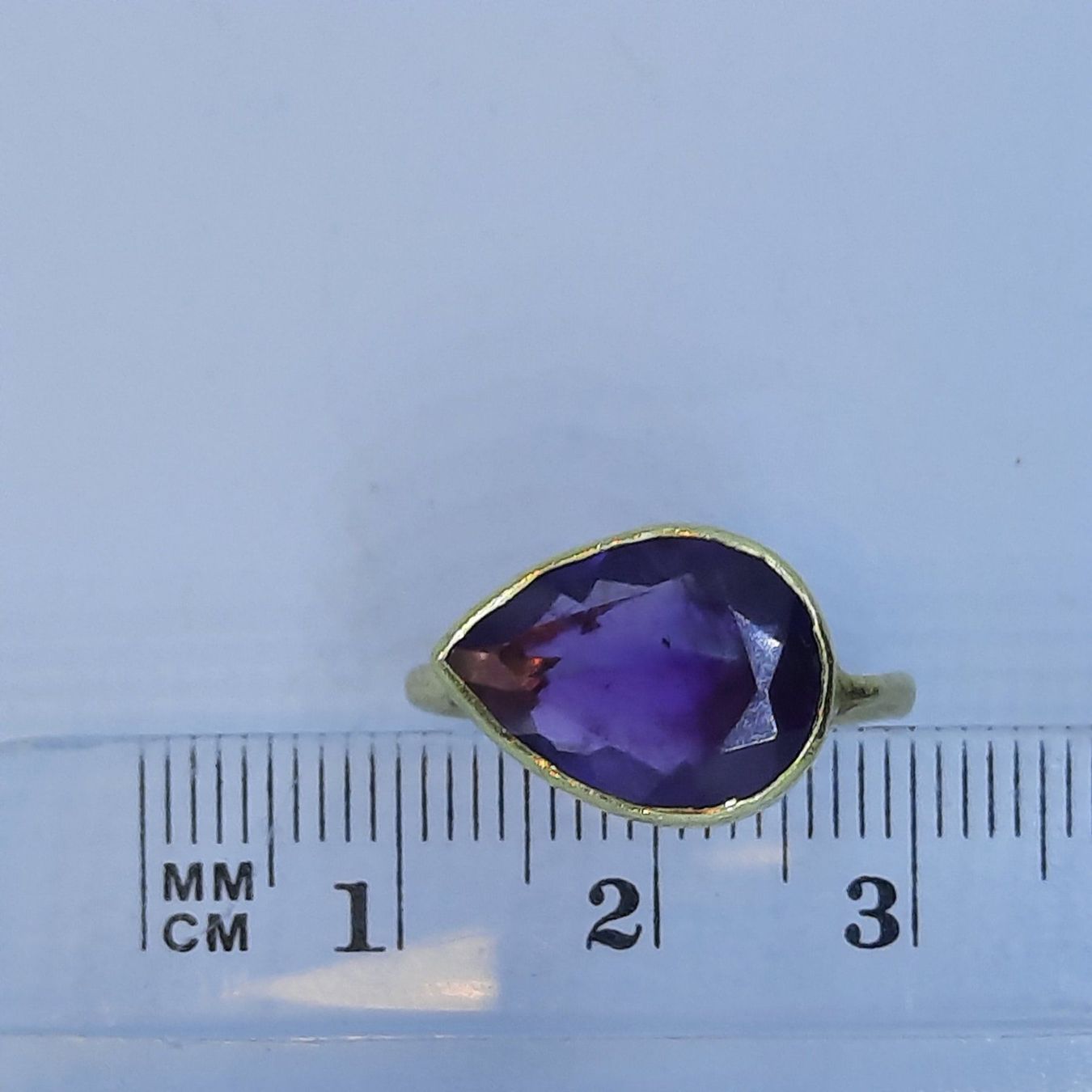 Ringe: Goldring mit erstklassigem Amethyst Edelstein – Gebraucht aus Unterägeri von Altgoldschmuck 7